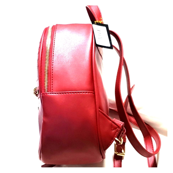 BEBE Red backpack top handle bag New - Picture 4 of 9